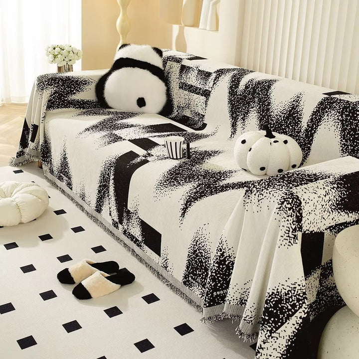 Avant-Garde Abstract Chenille Sofa Cover