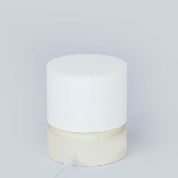 Contemporary Nordic Timer Rechargeable ABS HIPS Silicone Cylinder LED Table Lamp Night Light for Nightstand