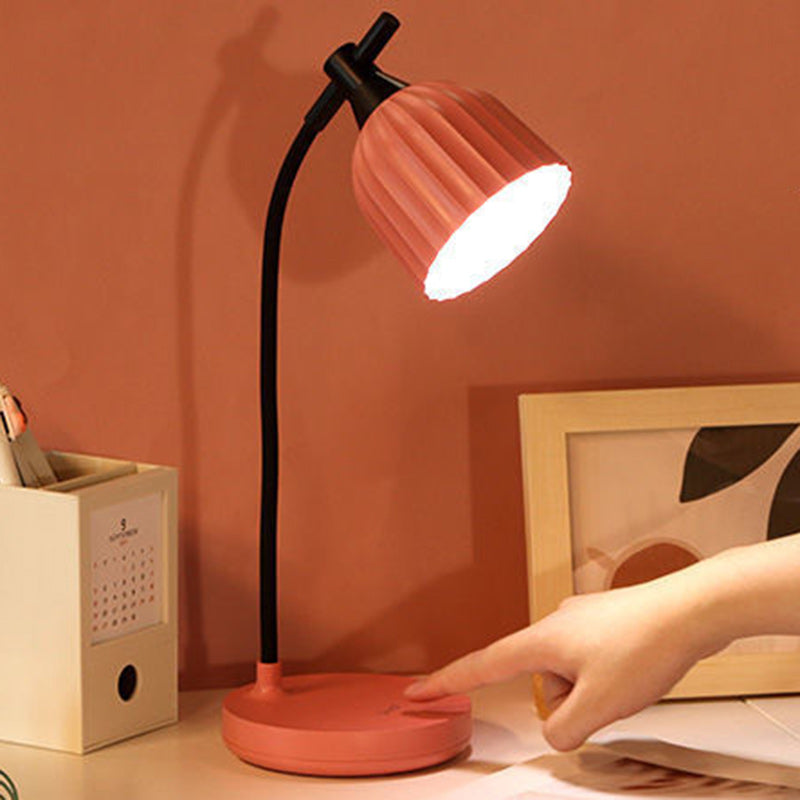 Modern Minimalistic Round Folded ABS LED Table Lamp For Living Room