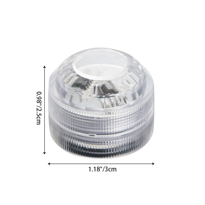 Modern simplicity waterproof battery PS round underwater LED landscape lighting outdoor light for outdoor patio