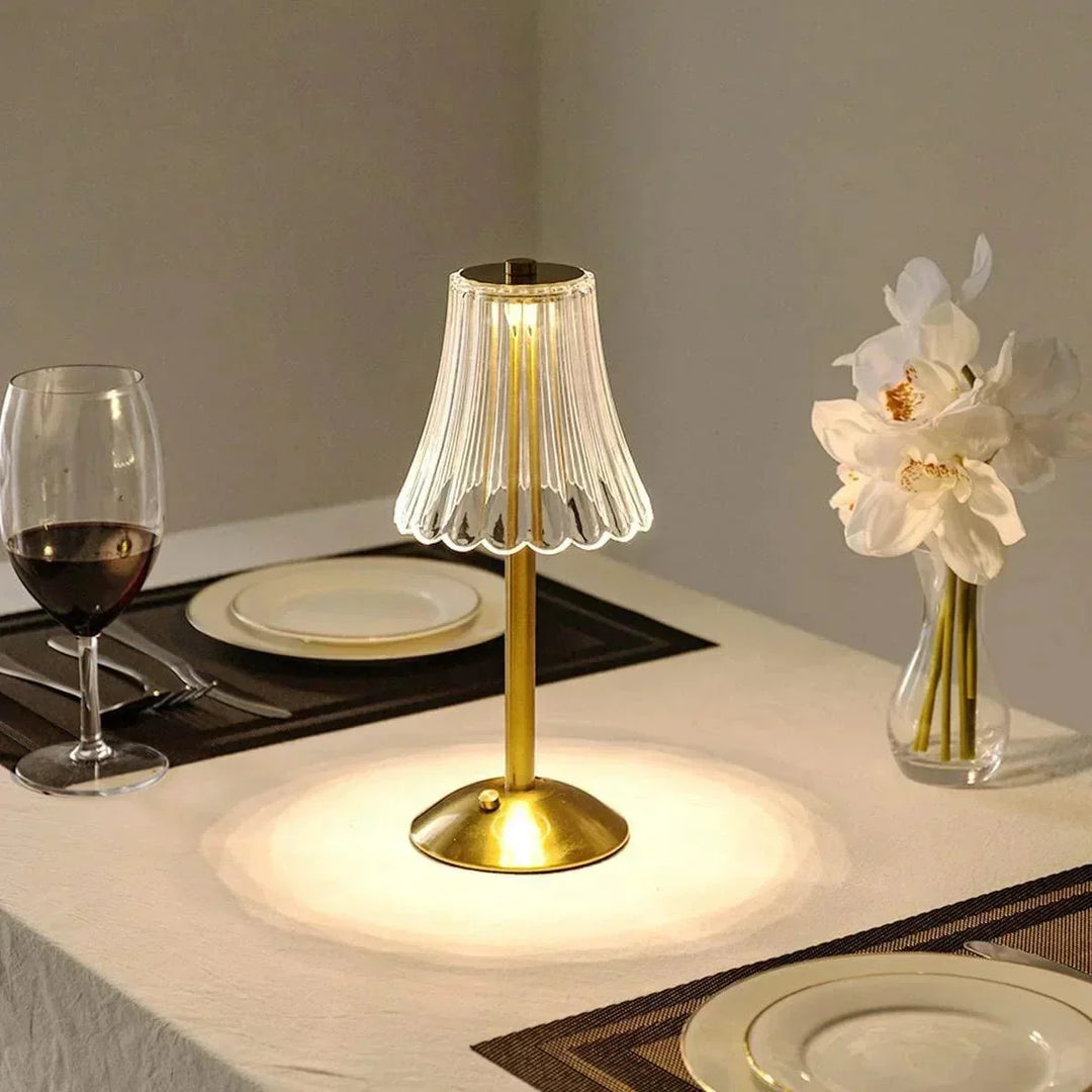AuraGlow Table Lamp - Rechargeable LED Lamp with Dimming Function