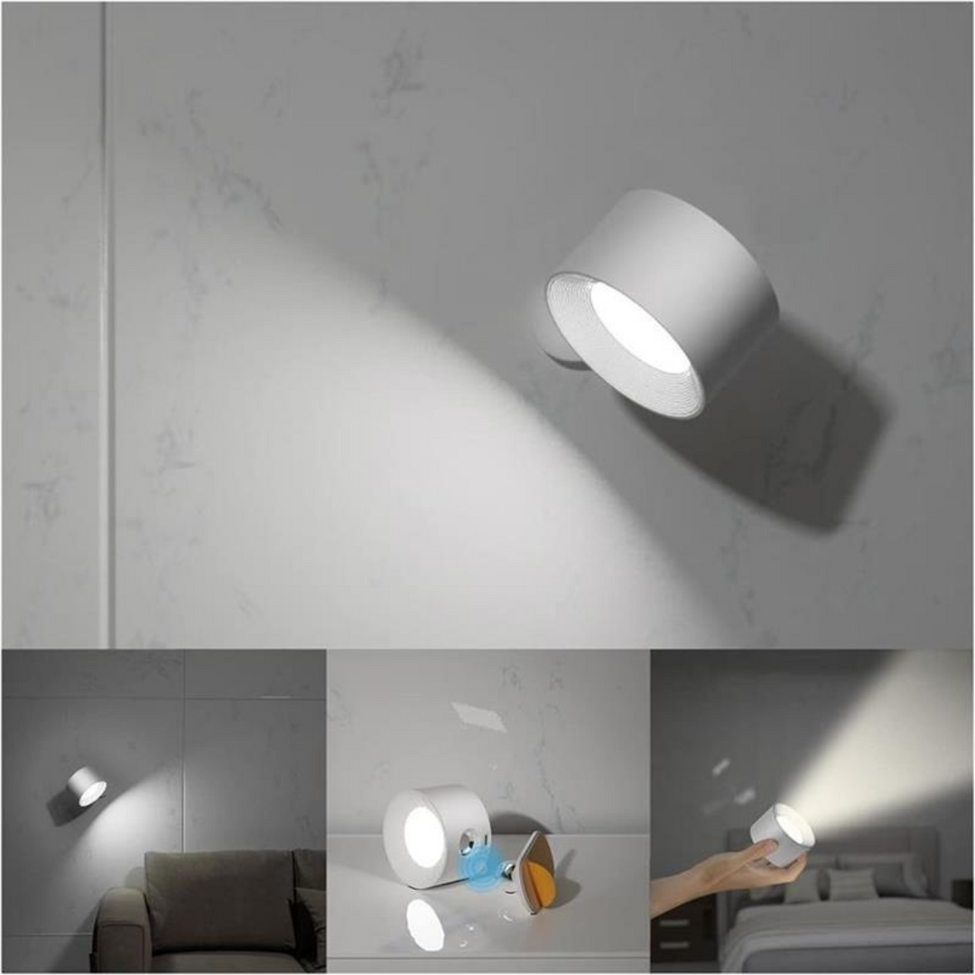 FlexiLamp – Wireless, Rechargeable Wall Light with 360° Rotation