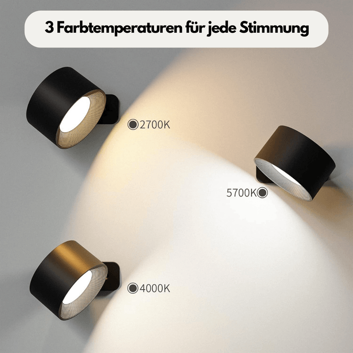 360° wireless rechargeable wall light | Versatile LED lighting solution