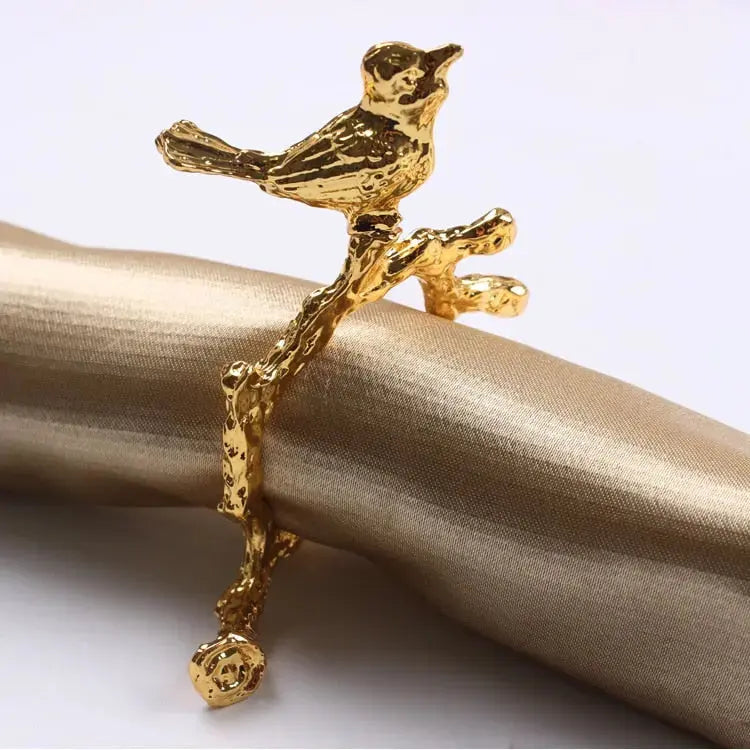 BowLift | Bird &amp; Flower Napkin Rings - 4 Pieces