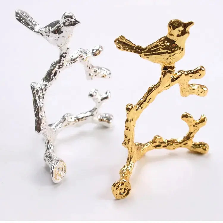 BowLift | Bird &amp; Flower Napkin Rings - 4 Pieces