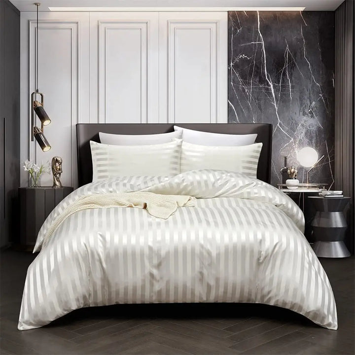 NoirLuxe Set - Luxury Satin Duvet Cover for the Bedroom