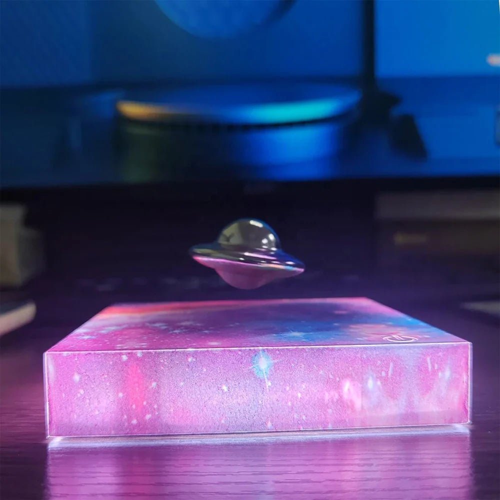 Floating Spaceship LED Night Light with Magnetic Levitation Technology