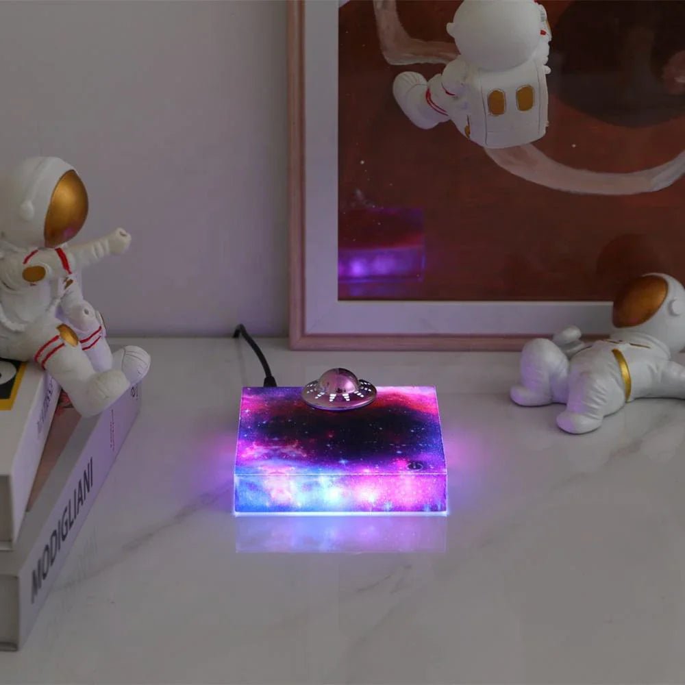 Floating Spaceship LED Night Light with Magnetic Levitation Technology