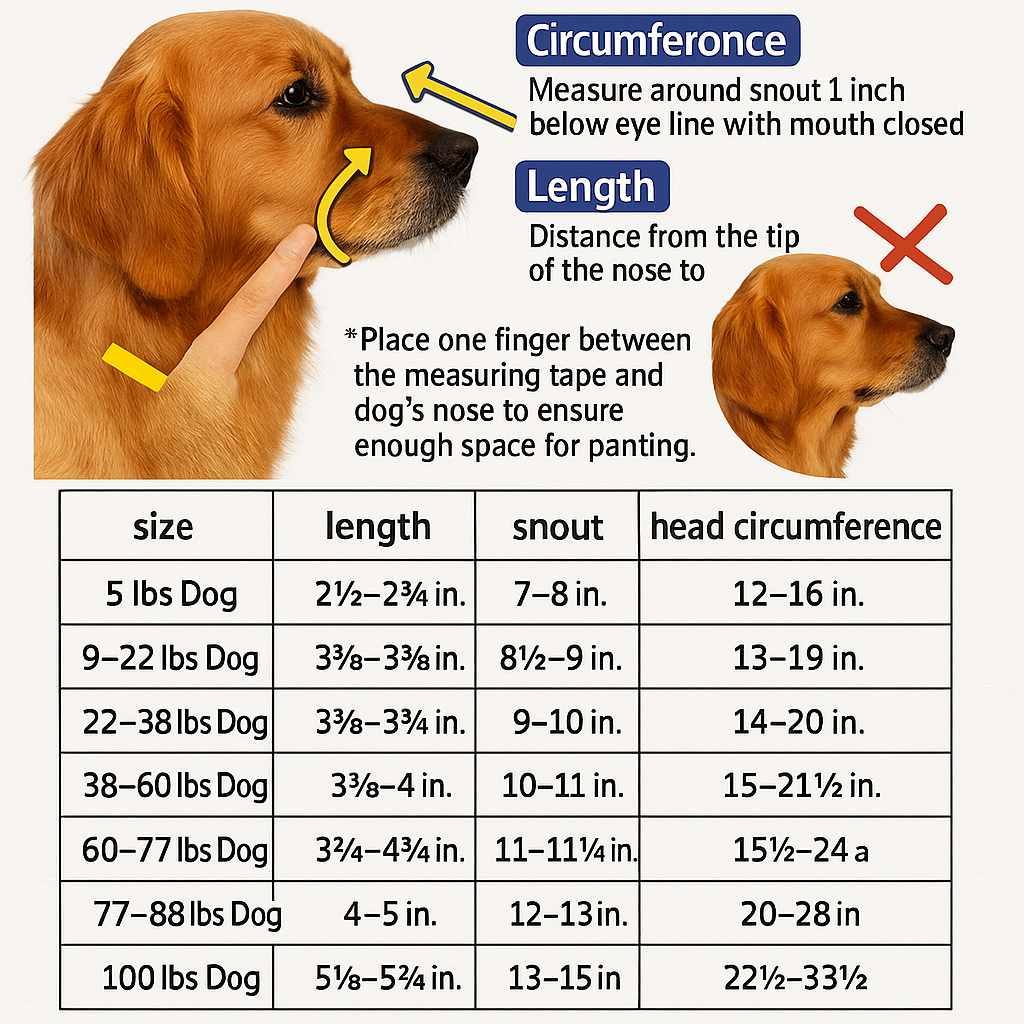 BowLift | Reflective Dog Muzzle - Water-Friendly &amp; Breathable