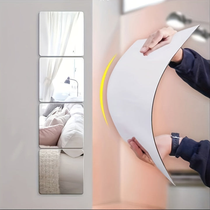 ClearReflections - Durable Acrylic Wall Mirror Set