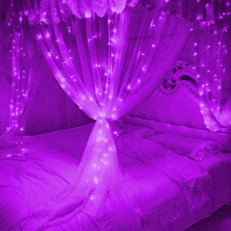 Lamps for curtains with modes and waterproof design