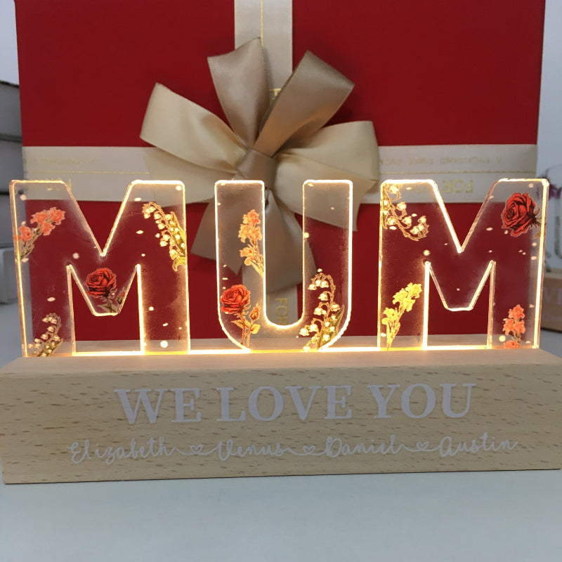 Custom Flower Printed LED Night Light |