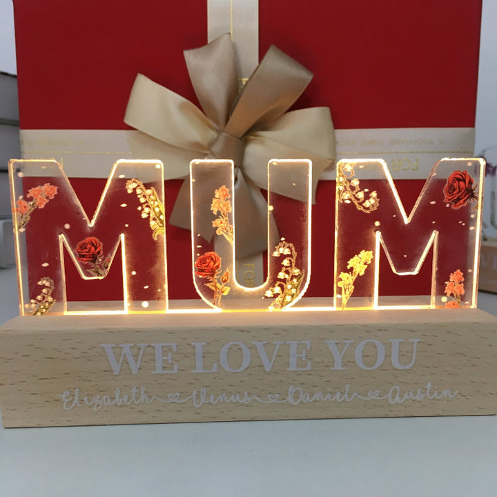 Custom Flower Printed LED Night Light |