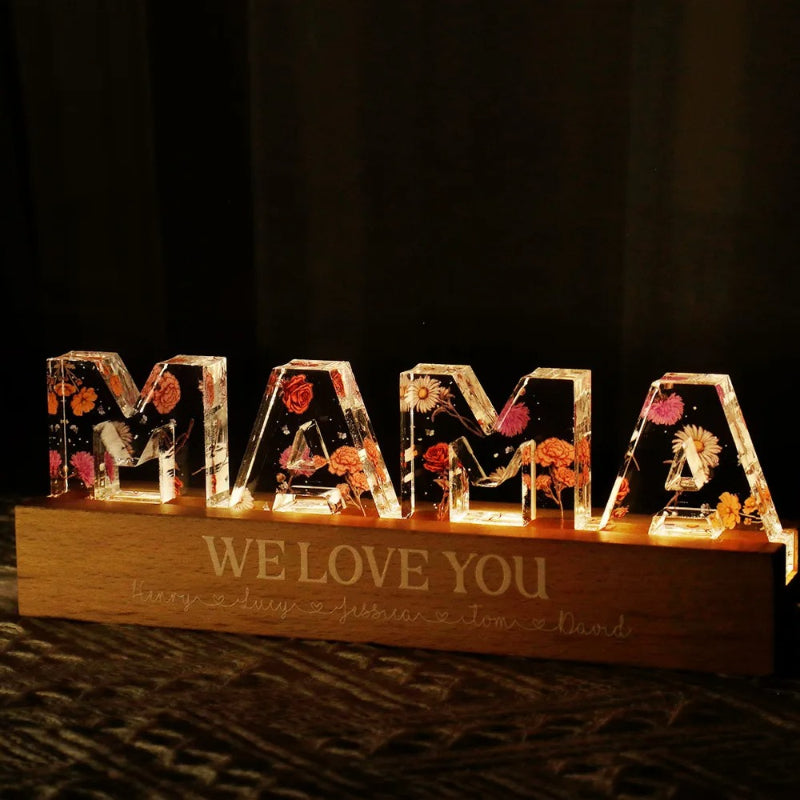 Custom Flower Printed LED Night Light |