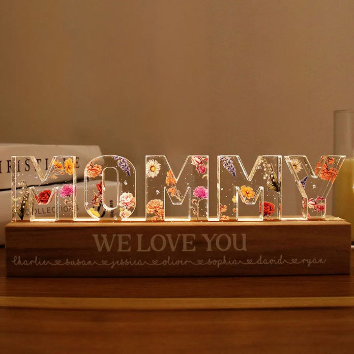 Custom Flower Printed LED Night Light |