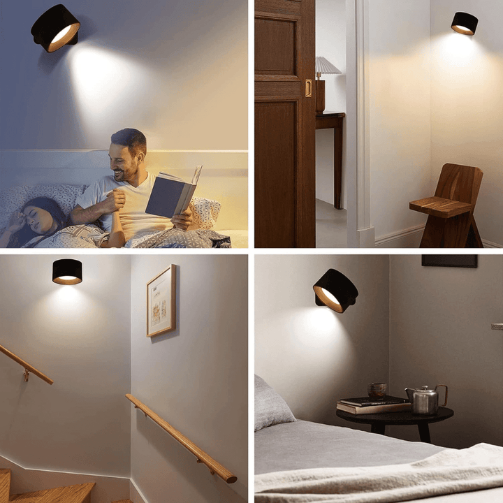 360° wireless rechargeable wall light | Versatile LED lighting solution