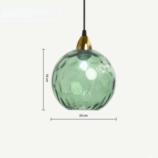HelderBol - Glass ball pendant lamp