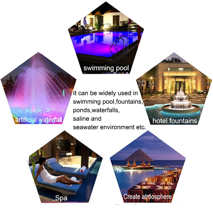 18W LED Stainless Steel Wall Mounted Pool Light Landscape Underwater Light (colourful Light)