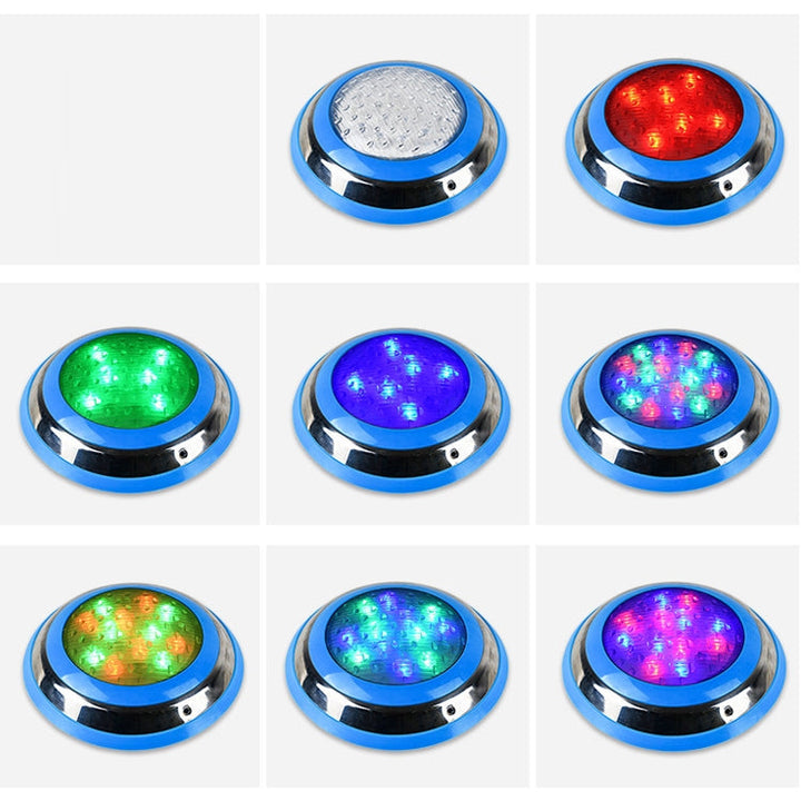 18W LED Stainless Steel Wall Mounted Pool Light Landscape Underwater Light (colourful Light)