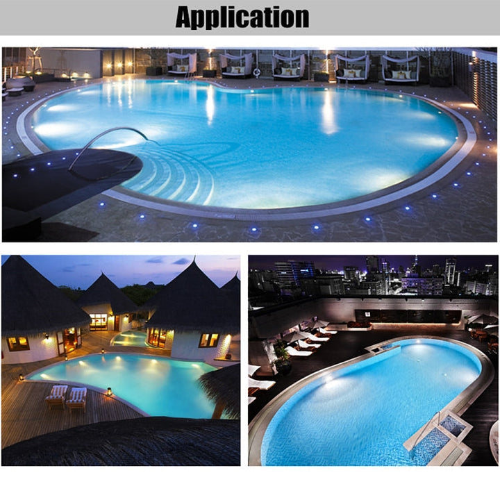 18W LED Stainless Steel Wall Mounted Pool Light Landscape Underwater Light (colourful Light)