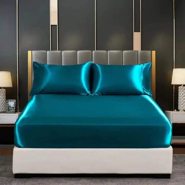 Ice Silk Bed Sheet – Cool &amp; breathable bedding set