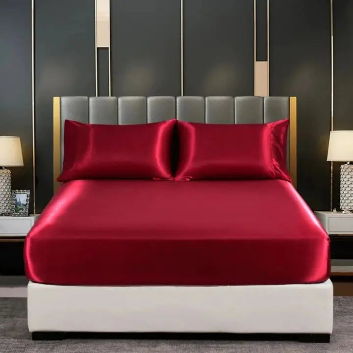 Ice Silk Bed Sheet – Cool &amp; breathable bedding set