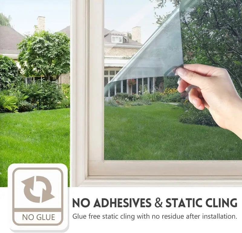 Window mirror film for privacy, UV &amp; heat pRedection
