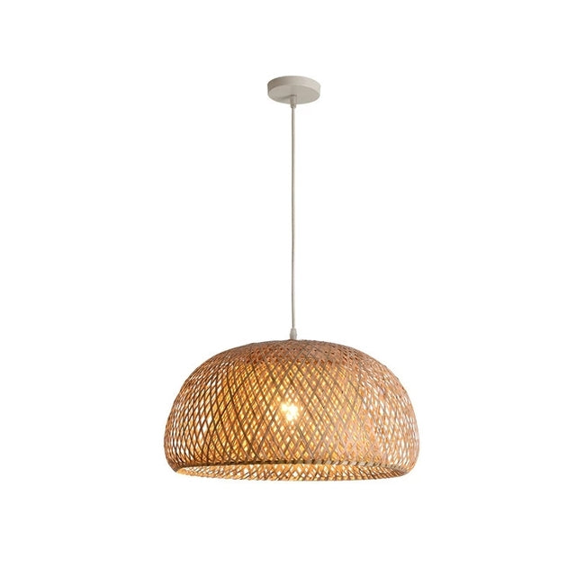 Finn Bamboo Pendant Light – Handcrafted Rattan &amp; Bamboo Light with Southeast Asian Charm