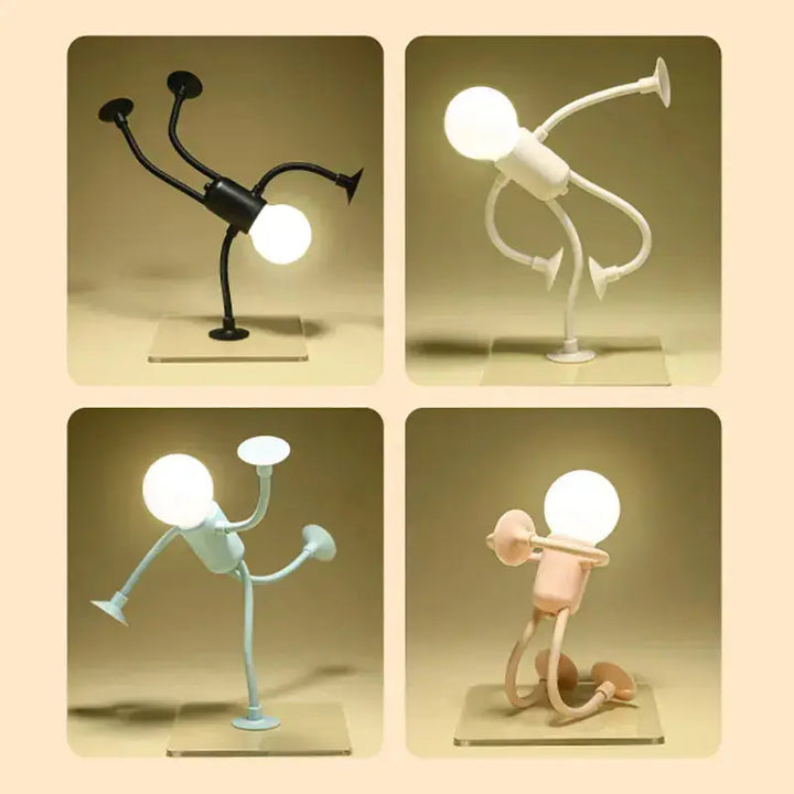 LED Night Light with Suction Feet – Flexible &amp; Playful for Bedroom or Living Room