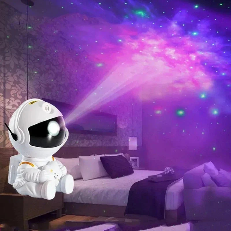 Galaxy Starry Sky Projector Lamp - Astronaut LED Projection Night Light for Bedroom |