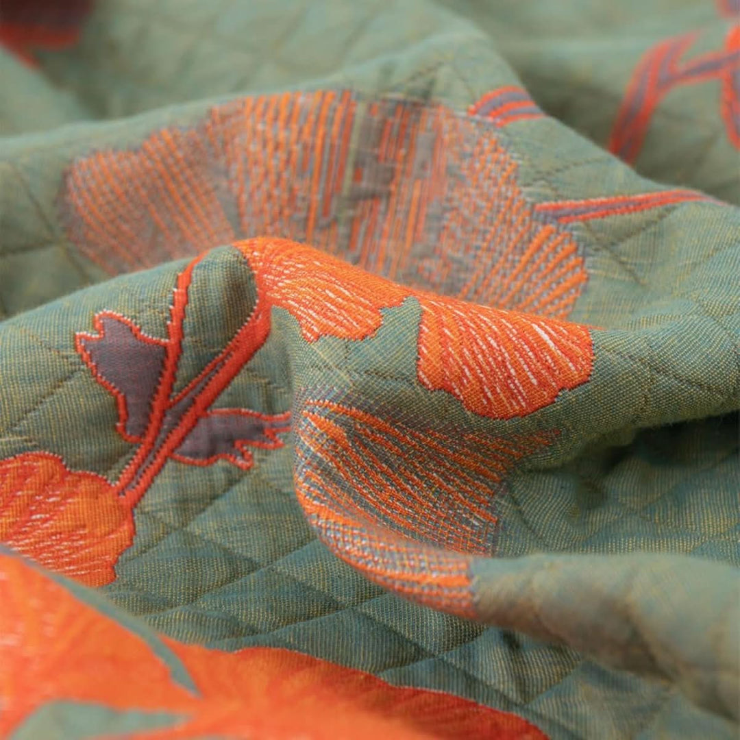 Cotton Bedding Set with Botanical Design