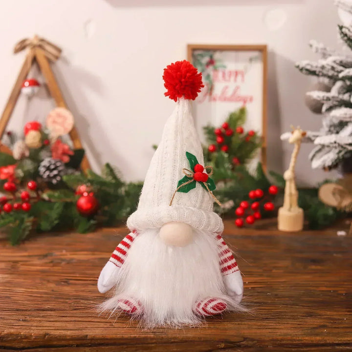 LED Christmas Gnome | Knitted Design with Night Light | Glowing Christmas Decoration | Warm &amp; Cozy