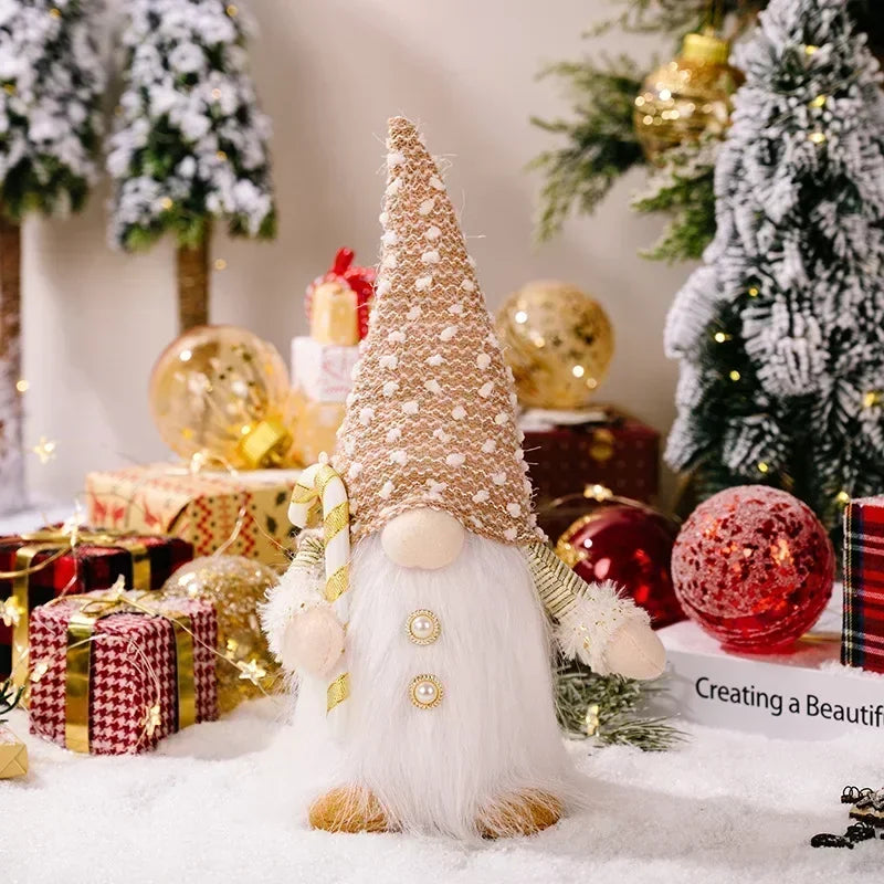LED Christmas Gnome | Knitted Design with Night Light | Glowing Christmas Decoration | Warm &amp; Cozy