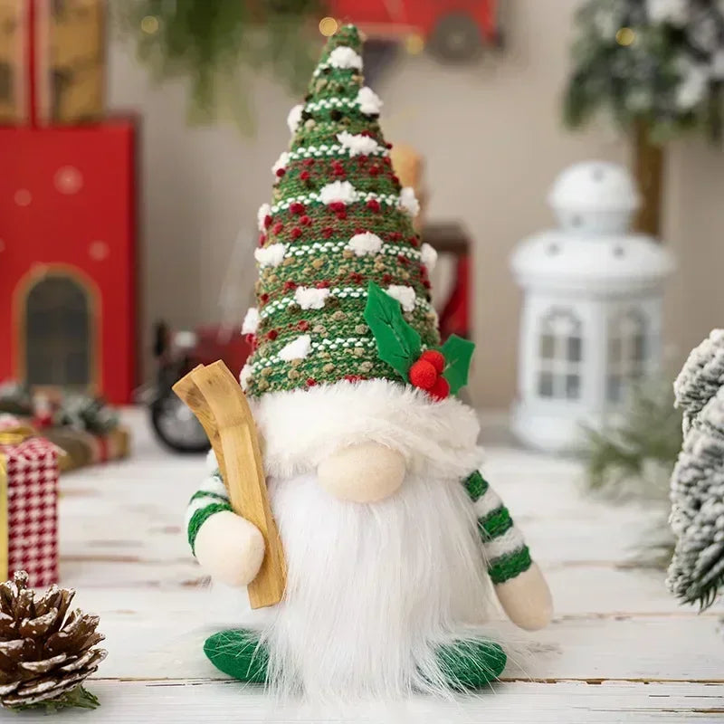 LED Christmas Gnome | Knitted Design with Night Light | Glowing Christmas Decoration | Warm &amp; Cozy