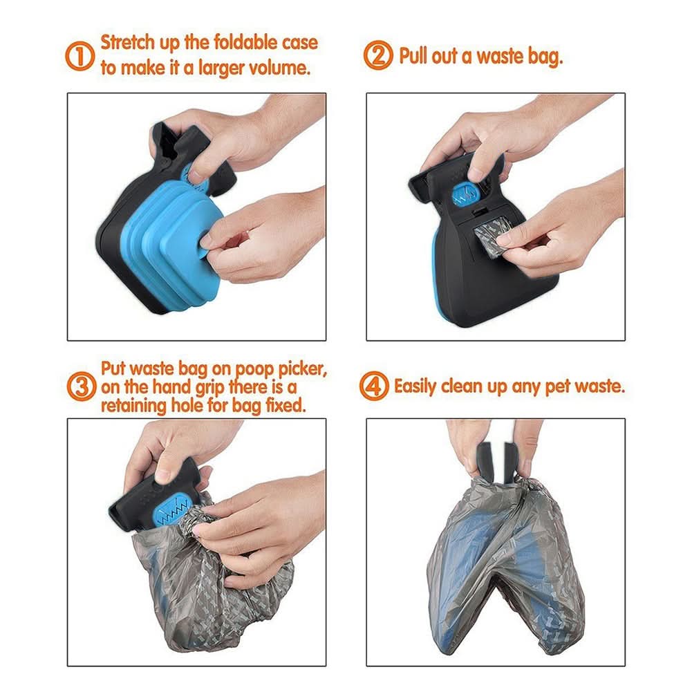 BowLift | Portable Dog Poop Scooper with Clip &amp; Adjustable Grabber
