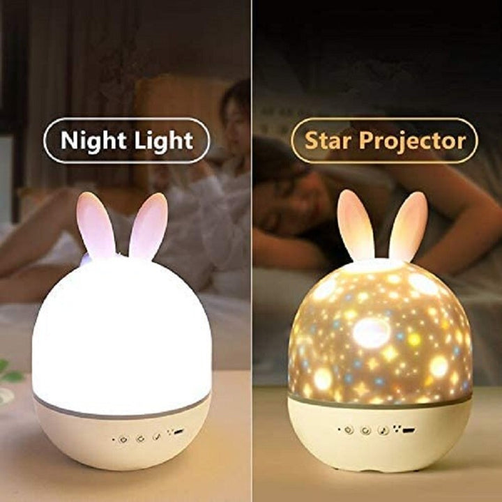 LED Universe Stars Bunny Projector Night Light |