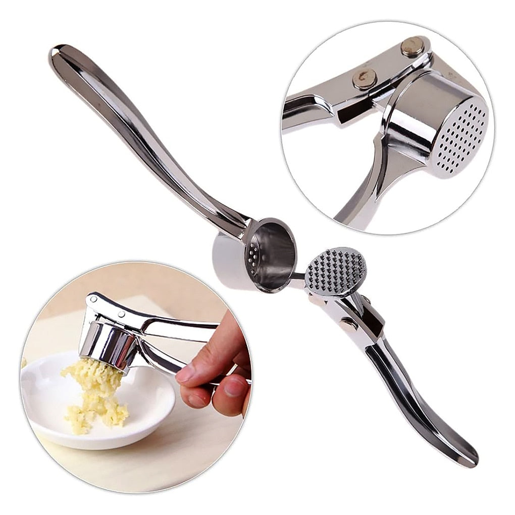 BowLift | Stainless Steel Garlic Press Chopper: Premium Hand Mill &amp; Masher for Easy Garlic Preparation in the Kitchen