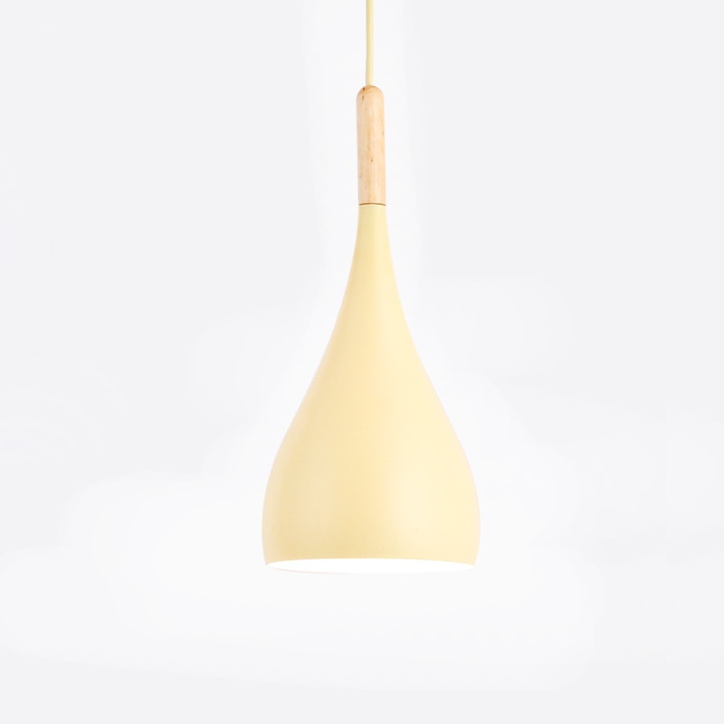 Talon - Modern Drop-Shaped Wooden Pendant Light Scandinavian Ceiling Light