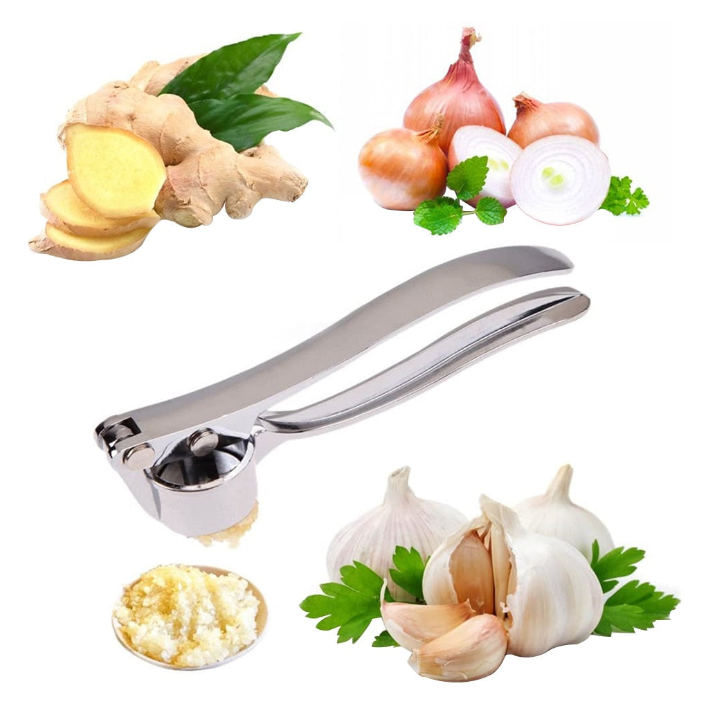 BowLift | Stainless Steel Garlic Press Chopper: Premium Hand Mill &amp; Masher for Easy Garlic Preparation in the Kitchen