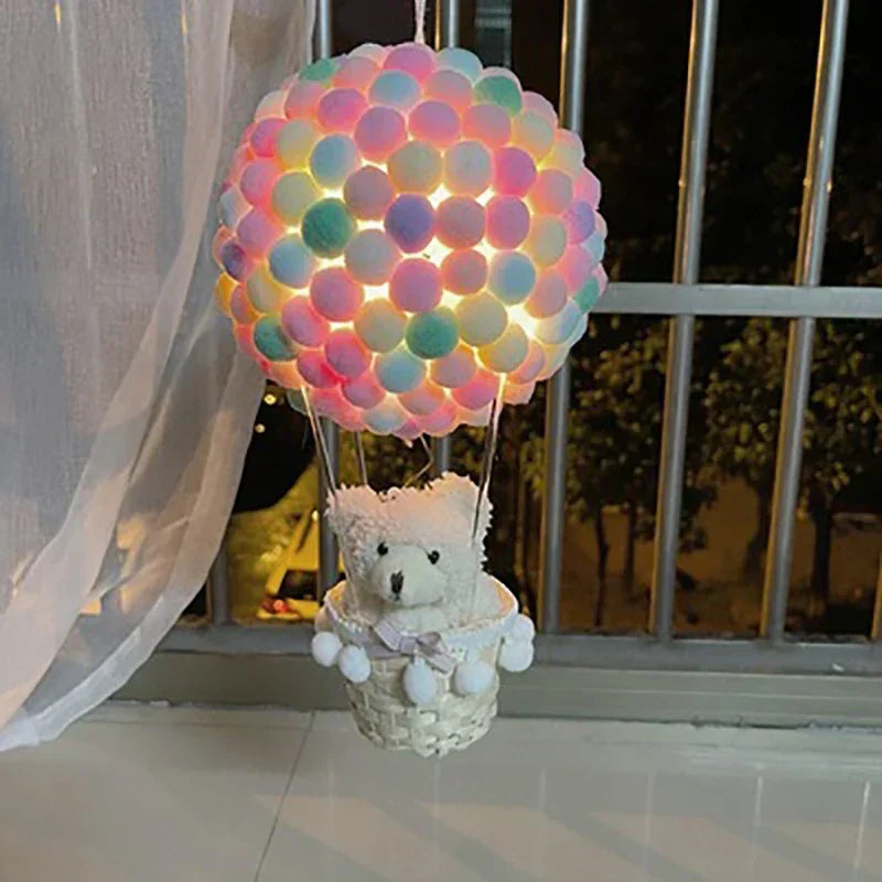 DIY Hot Air Balloon-shaped Flying Animals Night Lamp