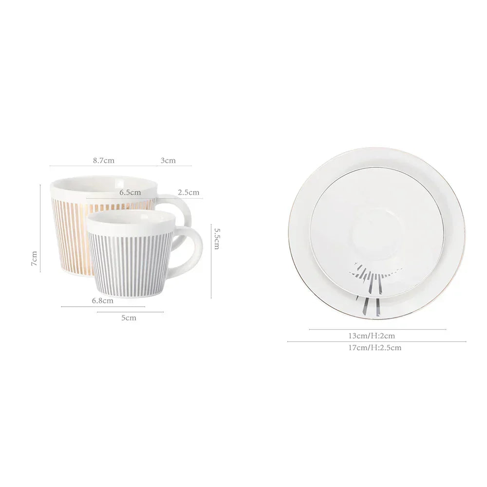 BowLift | Creative dynamic SLR cup Leopard anamorphic zebra cup Luycho coffee tea cup set with coaster 90ml-225ml