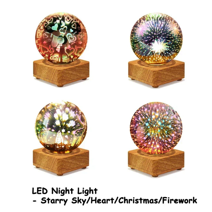 LumiNova 3D Night Light | colour Changing Starry Sky Lamp | USB LED Decorative Light | For Bedrooms &amp; Gift Ideas