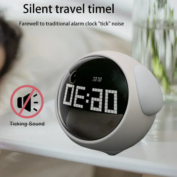 Cute Expression Night Light Alarm Clock |