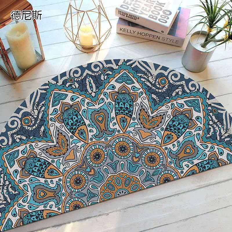BowLift | Bohemian non-slip semicircular doormat