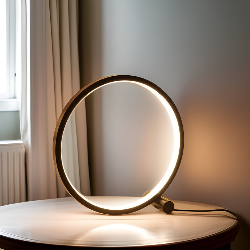 LED Minimalist Dimmable Round Table Lamp - RumiLight