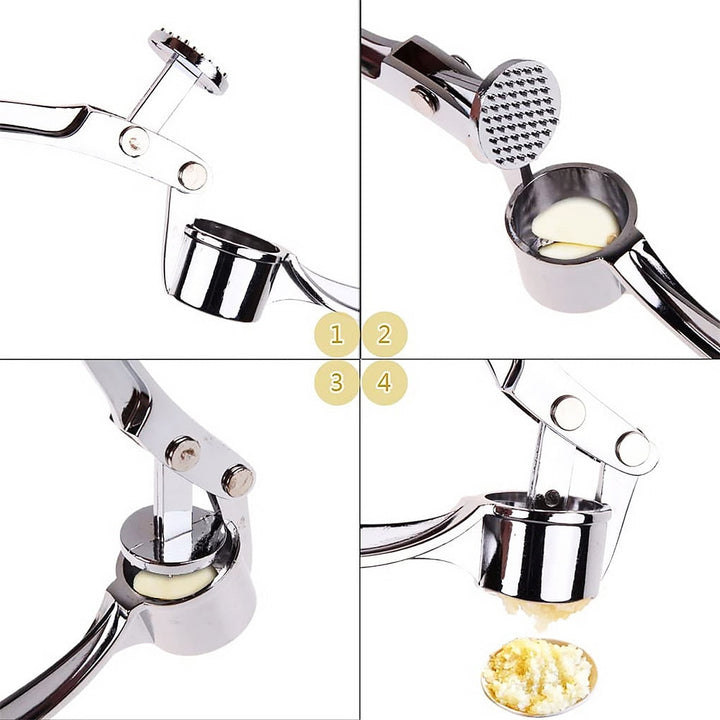 BowLift | Stainless Steel Garlic Press Chopper: Premium Hand Mill &amp; Masher for Easy Garlic Preparation in the Kitchen