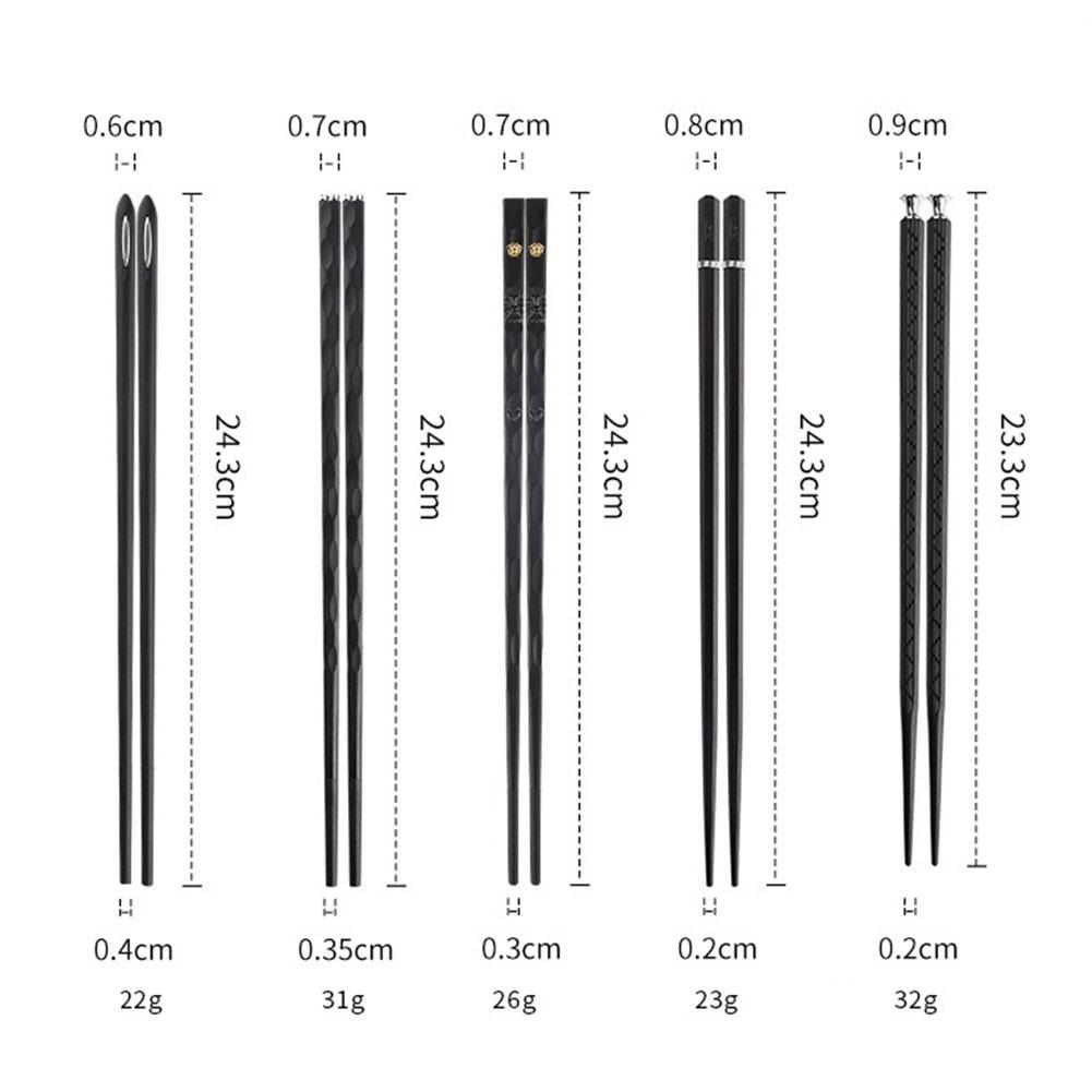 BowLift | DineLux – Luxurious Chopstick Set with Refined Designs (5 Pairs)