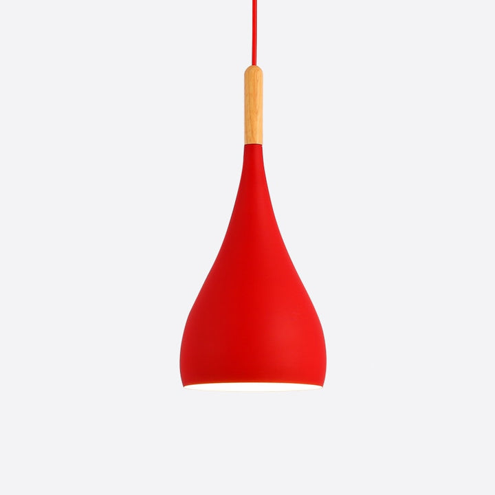 Talon - Modern Drop-Shaped Wooden Pendant Light Scandinavian Ceiling Light
