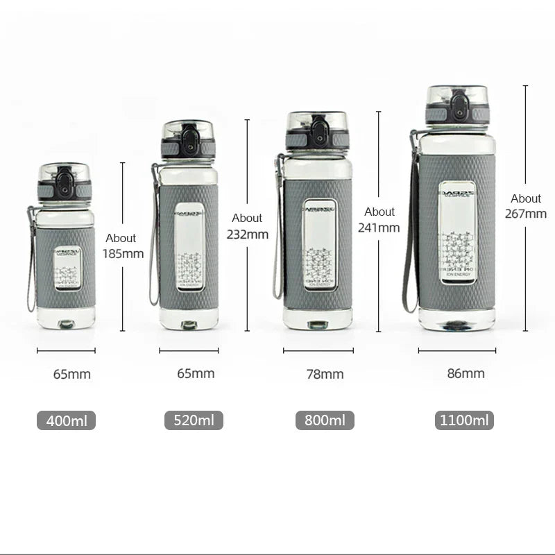 BowLift | UZSPACE Sport Water Bottles, BPA-free, portable, impact-resistant, leak-proof, large capacity, fitness water kettle, Tritan plastic drinking bottle