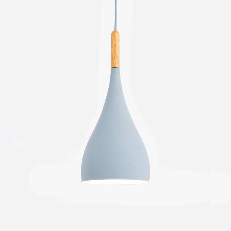 Talon - Modern Drop-Shaped Wooden Pendant Light Scandinavian Ceiling Light
